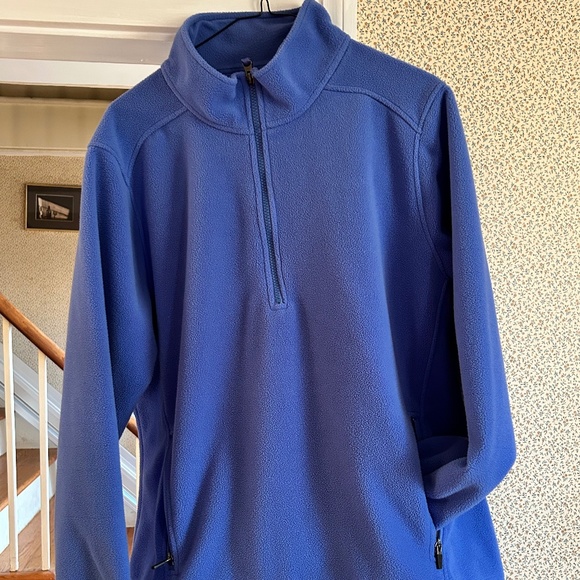 L.L. Bean Jackets & Blazers - LL BEAN Blue Fleece 3/4 Zip